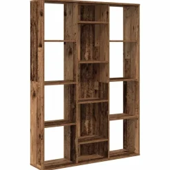 vidaXL rumdeler/bogreol 100x24x140 cm konstrueret træ gammelt træ