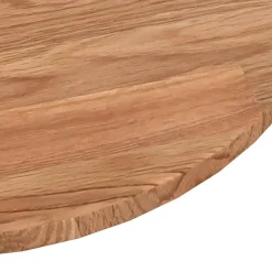 vidaXL rund bordplade Ø30x1,5 cm behandlet massivt egetræ lysebrun