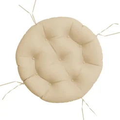 vidaXL rund hynde Ø60x11 cm oxfordstof beige