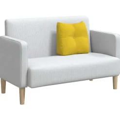 vidaXL Rygpude Gul 45 x 24 x 50 cm Fløjl