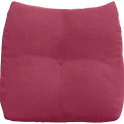 vidaXL Rygpude Vinrød 45 x 24 x 50 cm Fløjl