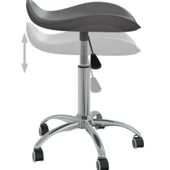 vidaXL salonstol kunstlæder grå