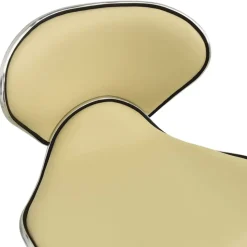 vidaXL salonstol kunstlæder cremefarvet