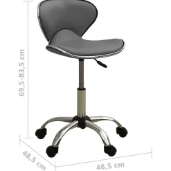 vidaXL salonstol kunstlæder grå