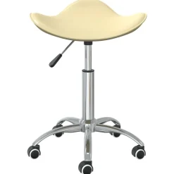 vidaXL salonstol kunstlæder cremefarvet