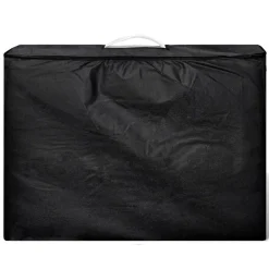 vidaXL sammenfoldeligt massagebord med aluminiumsstel 2 zoner creme