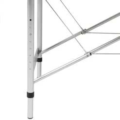 vidaXL sammenfoldeligt massagebord med aluminiumsstel 2 zoner creme