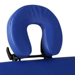 vidaXL sammenfoldeligt massagebord med træstel 2 zoner blå