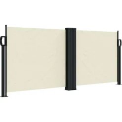 vidaXL sammenrullelig sidemarkise 100 x 600 cm cremefarvet