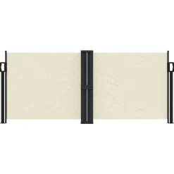 vidaXL sammenrullelig sidemarkise 100 x 600 cm cremefarvet