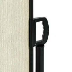 vidaXL sammenrullelig sidemarkise 100 x 600 cm cremefarvet