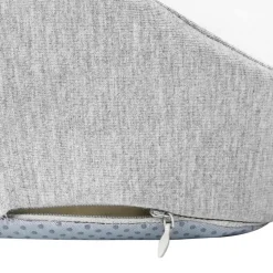 vidaXL Sædehynde Enfarvet Lysegrå 50 x 43 x 10 cm Memory Skum