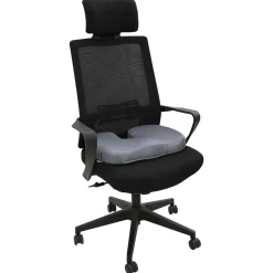 vidaXL Sædehynde Enfarvet Grå 47 x 37 x 8 cm Memory Skum