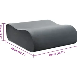 vidaXL Sædehynde Ensfarvet Grå 40 x 40 x 13 cm PU Skum