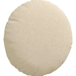 vidaXL Sædepuder 2 pcs Creme Ø30 x 13 cm Stof