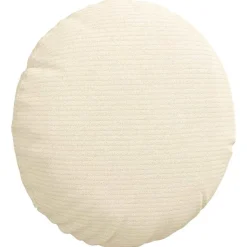vidaXL Sædepuder 2 pcs Creme Ø30 x 13 cm Velourstof