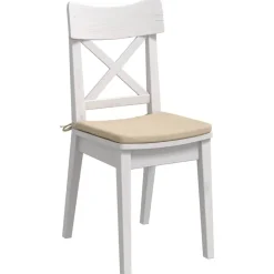 vidaXL Sædepuder 4 pcs Creme 40 x 40 x 3 cm Mikrofiberstof