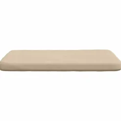 vidaXL Sædepuder 4 pcs Creme 40 x 40 x 3 cm Mikrofiberstof