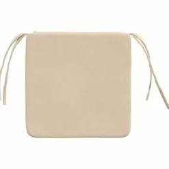 vidaXL Sædepuder 4 pcs Creme 40 x 40 x 3 cm Mikrofiberstof