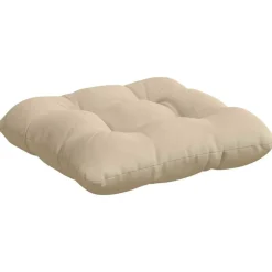 vidaXL Sædepuder 4 pcs Creme 40 x 40 cm Mikrofiberstof