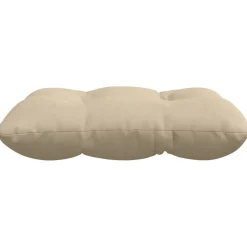 vidaXL Sædepuder 4 pcs Creme 40 x 40 cm Mikrofiberstof