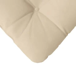 vidaXL Sædepuder 4 pcs Creme 40 x 40 cm Mikrofiberstof