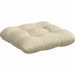 vidaXL Sædepuder 4 pcs Creme 40 x 40 x 12 cm Stof