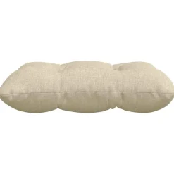 vidaXL Sædepuder 4 pcs Creme 40 x 40 x 12 cm Stof