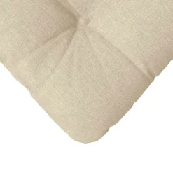 vidaXL Sædepuder 4 pcs Creme 40 x 40 x 12 cm Stof