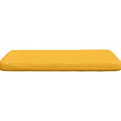 vidaXL Sædepuder 4 pcs Lys Gul 40 x 40 x 3 cm Velourstof