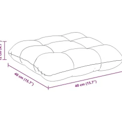 vidaXL Sædepuder 4 pcs Lys Gul 40 x 40 cm Velourstof