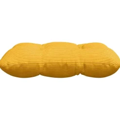 vidaXL Sædepuder 4 pcs Lys Gul 40 x 40 cm Velourstof