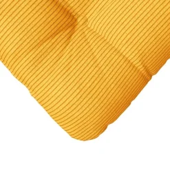 vidaXL Sædepuder 4 pcs Lys Gul 40 x 40 cm Velourstof
