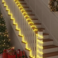 vidaXL Sejllys med 120 LED'er Varm hvid 5 m PVC
