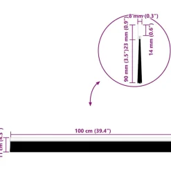 vidaXL Selvklæbende dørbørstetætninger 2 pcs Sølv 100 cm