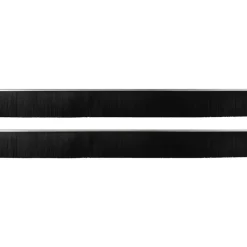 vidaXL Selvklæbende dørbørstetætninger 2 pcs Sølv 100 cm
