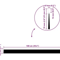 vidaXL Selvklæbende dørbørstetætninger 2 pcs Sølv 100 cm