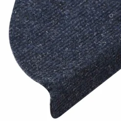 vidaXL selvklæbende trappemåtter 15 stk. 56x17x3 cm blå