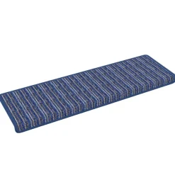 vidaXL Selvklæbende Trappemåtter Stribet 15 pcs Blå 65 x 21 x 4 cm