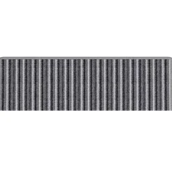 vidaXL Selvklæbende Trappemåtter Stribet 15 pcs Grå 65 x 21 x 4 cm