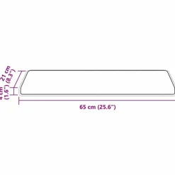 vidaXL Selvklæbende Trappemåtter Stribet 15 pcs Grå 65 x 21 x 4 cm