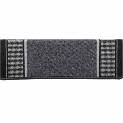 vidaXL Selvklæbende Trappemåtter 15 pcs Antracit 65 x 21 x 4 cm