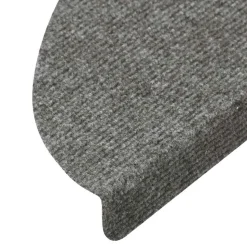 vidaXL selvklæbende trappemåtter 15 stk. 56x17x3 cm grå