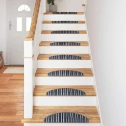 vidaXL Selvklæbende Trappemåtter 15 pcs Grå 56 x 17 x 3 cm