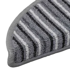 vidaXL Selvklæbende Trappemåtter 15 pcs Grå 56 x 17 x 3 cm