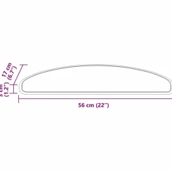 vidaXL Selvklæbende Trappemåtter 15 pcs Grå 56 x 17 x 3 cm