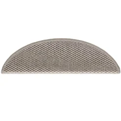 vidaXL selvklæbende trappemåtter 15 stk. 56x17x3 cm sisal-look sølv