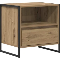 vidaXL Sengebord Artisan eg 50 x 39,5 x 50 cm Konstrueret træ