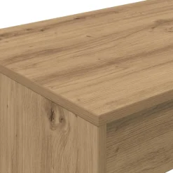 vidaXL Sengebord Artisan Egetræ 100 x 45 x 75 cm Konstrueret træ