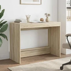 vidaXL Sengebord Sonoma eg 100 x 45 x 75 cm Konstrueret træ